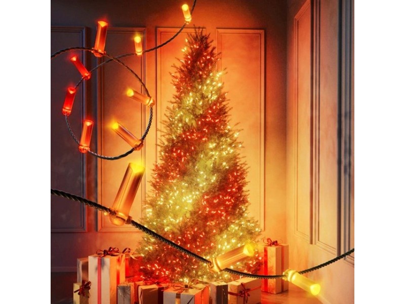 Twinkly Candies LED Christmas tree lights TWKC200RGB-G Candle shape