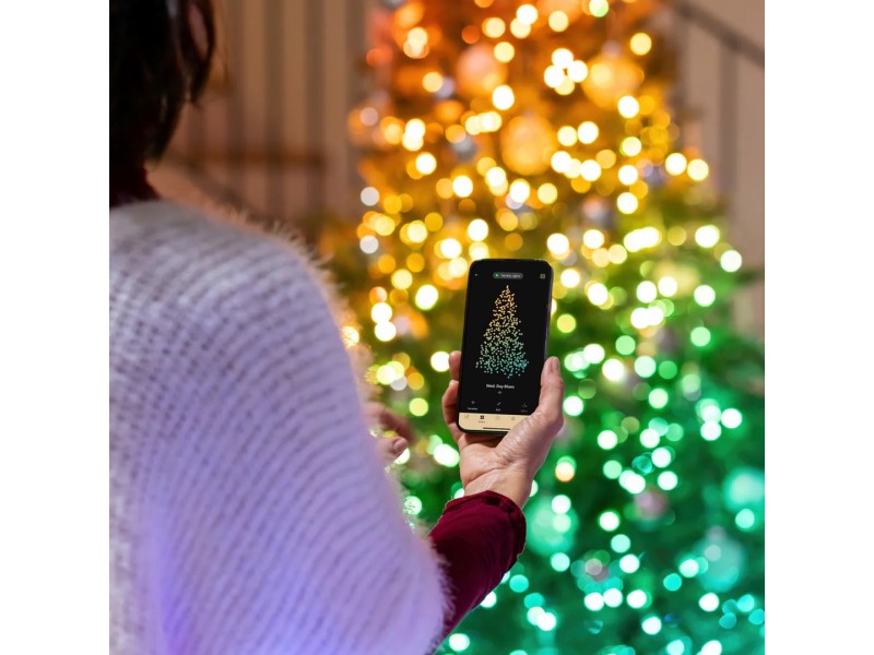 Twinkly Candies LED Christmas tree lights TWKC200RGB-T Candle shape