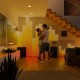 Twinkly Matrix - 480 RGB LED Pearl-shaped lights, clear wire, 3.3x3.3ft F-plug type