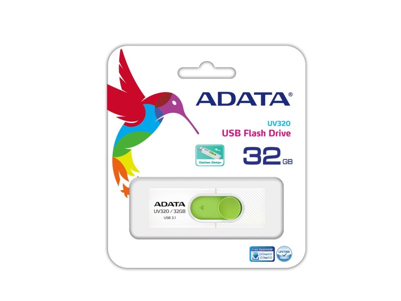 ADATA UV320 USB flash drive 32 GB USB Type-A 3.2 Gen 1 (3.1 Gen 1) Green, White
