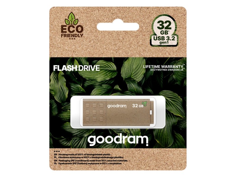Goodram UME3 Eco Friendly USB flash drive 32 GB USB Type-A 3.2 Gen 1 (3.1 Gen 1) Brown