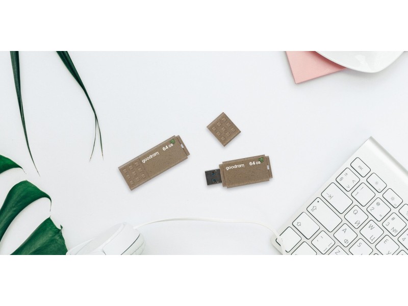 GOODRAM FLASHDRIVE 64 GB ECO FRIENDLY USB 3.0 RE