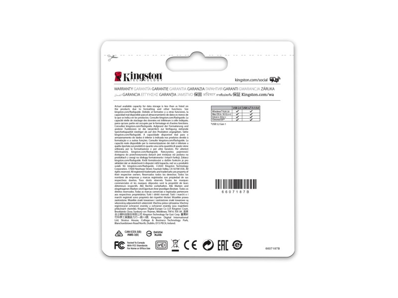 Kingston Technology DataTraveler 64GB Micro 200MB/s Metal USB 3.2 Gen 1