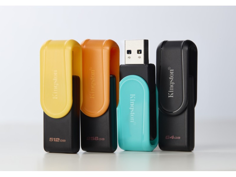 Kingston Technology DataTraveler 128GB Portable USB 3.2 Gen 1 Exodia S (Black/Turquoise)