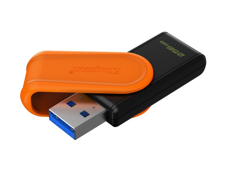 Kingston Technology DataTraveler 256GB Portable USB 3.2 Gen 1 Exodia S (Black/Orange)