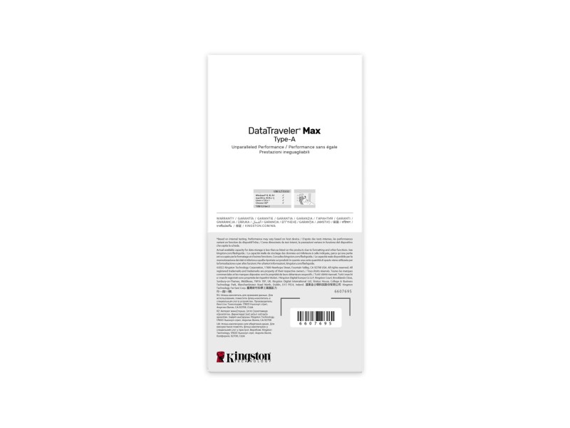 Kingston Technology DataTraveler 512GB Max Type-A 1000R/900W USB 3.2 Gen 2