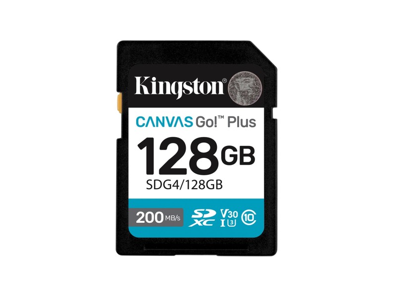 Kingston Technology Canvas Go! Plus 128GB SDXC Canvas Go Plus Gen4 200MB/s C10 UHS-I U3 V30