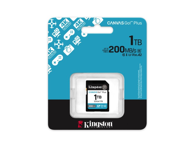 Kingston Technology Canvas Go! Plus 1TB SDXC Canvas Go Plus Gen4 200MB/s C10 UHS-I U3 V30