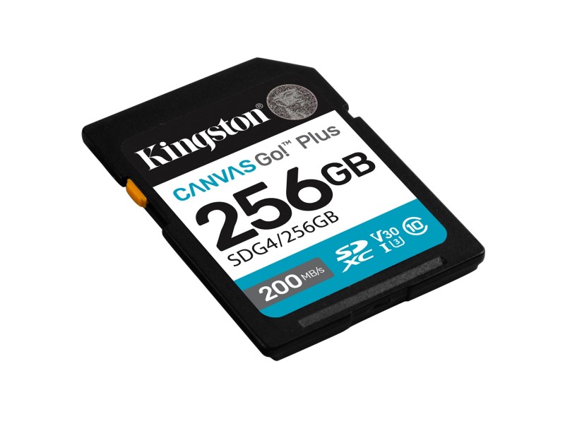 Kingston Technology Canvas Go! Plus 256GB SDXC Canvas Go Plus Gen4 200MB/s C10 UHS-I U3 V30