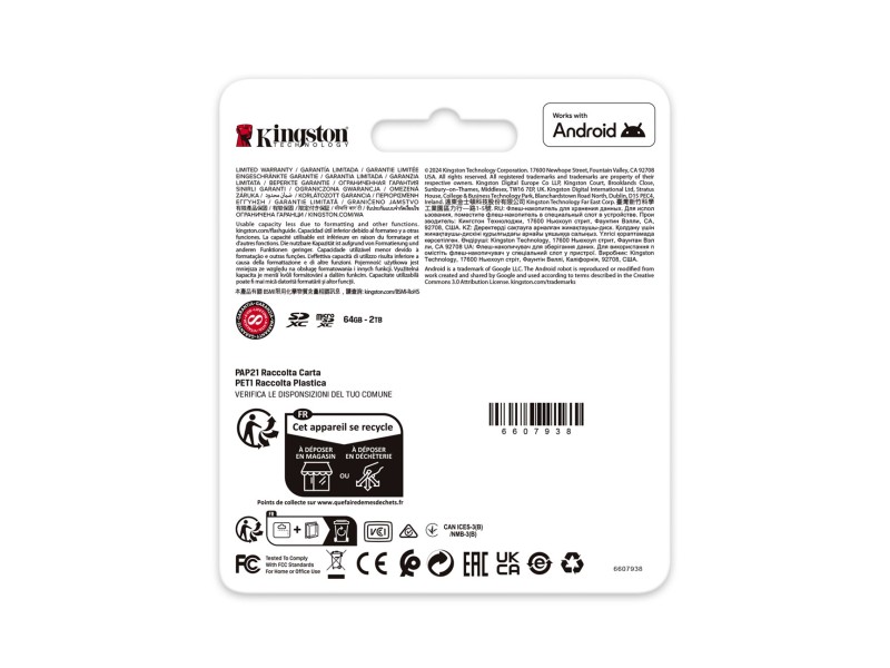 Kingston Technology Canvas Go! Plus 512GB SDXC Canvas Go Plus Gen4 200MB/s C10 UHS-I U3 V30