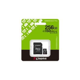 Kingston Technology 256GB microSDXC Canvas Select Plus Gen3 150MB/s A1 Card + Adapter