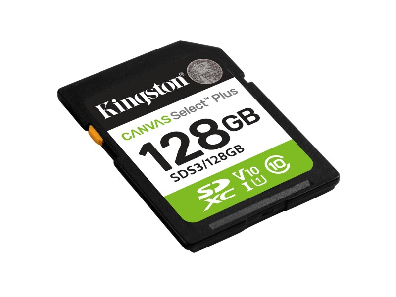 Kingston Technology 128GB SDXC Canvas Select Plus Gen3 150MB/s C10 UHS-I U1 V10