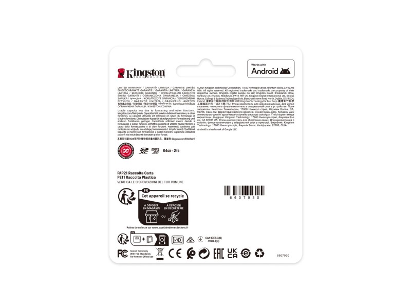 Kingston Technology 1TB SDXC Canvas Select Plus Gen3 150MB/s C10 UHS-I U3 V30