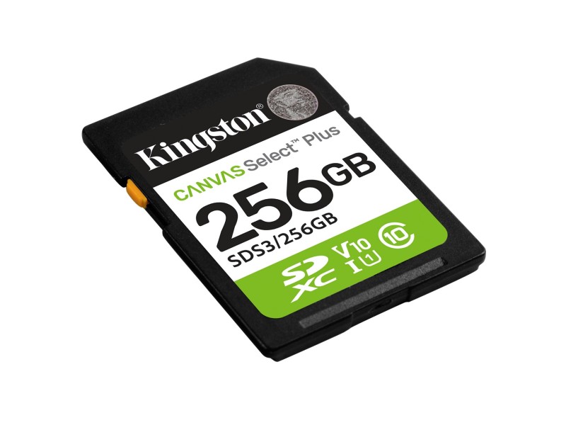Kingston Technology 256GB SDXC Canvas Select Plus Gen3 150MB/s C10 UHS-I U1 V10
