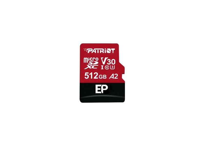 Patriot Memory EP A2 memory card 512 GB MicroSDXC V30 U3 Class 10 (PEF512GEP32MCX)