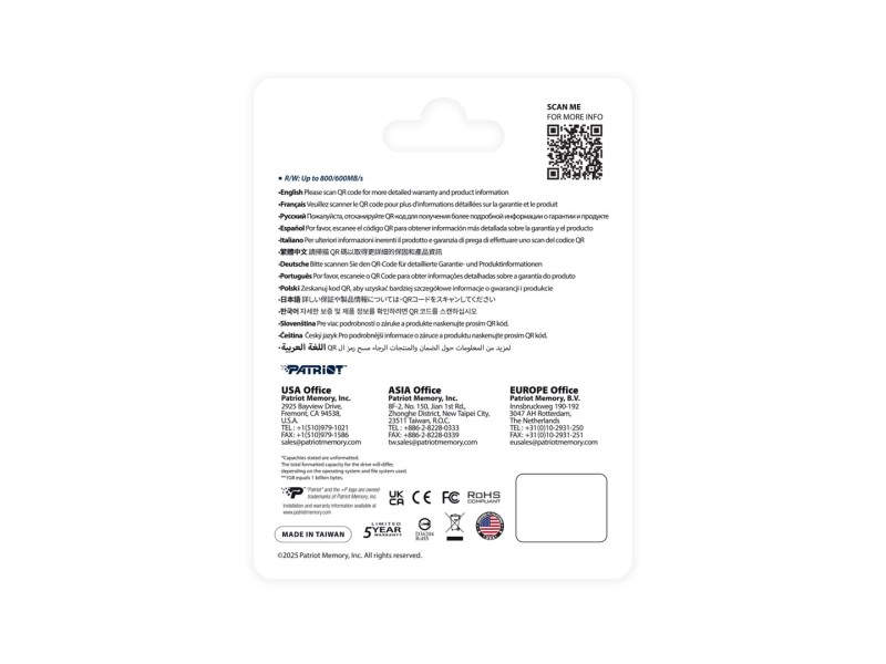 Patriot Memory EP Express memory card 512GB MicroSDXC 800/600 MB/s (PEF512GEPEXMCX)