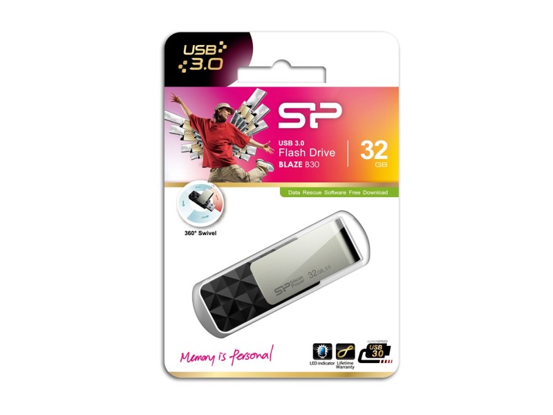 Silicon Power Blaze B30 USB flash drive 32 GB USB Type-A 3.0 (3.1 Gen 1) Black