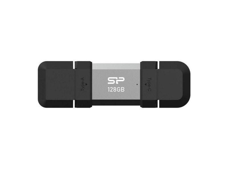 Silicon Power SP128GBUC3C51V1S USB flash drive 128 GB USB Type-A / USB Type-C 3.2 Gen 1 (3.1 Gen 1) Black, Silver