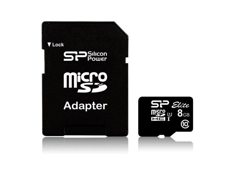 Silicon Power Elite 8GB microSDHC UHS-I memory card Class 10