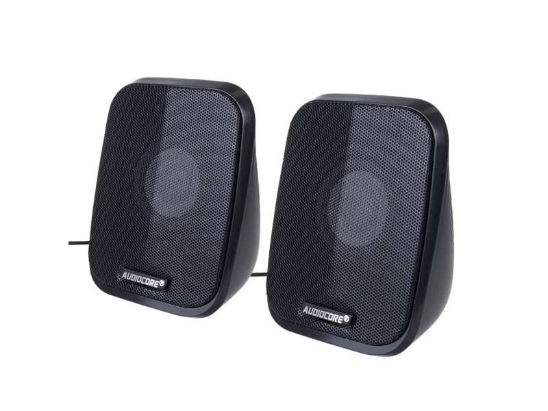 Audiocore AC835 2.0 Stereo Speakers With LED Backlighting For PC Laptop Smartphone