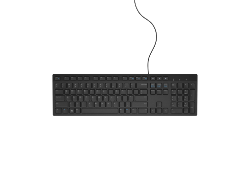 DELL KB216 keyboard USB QWERTY US International Black