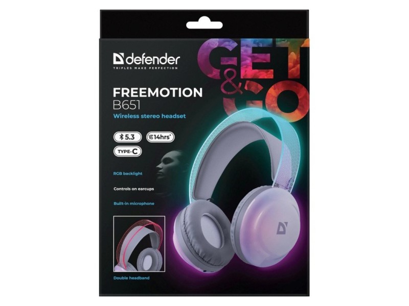 HEADPHONES DEFENDER BLUETOOTH FREEMOTION B651