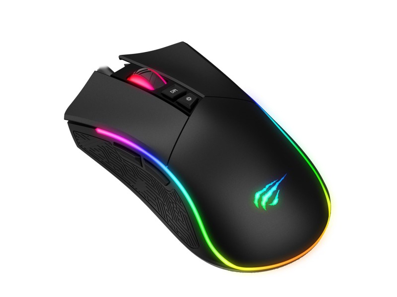 Havit MS1001S - Optical right-handed gaming mouse, USB type A, black-grey