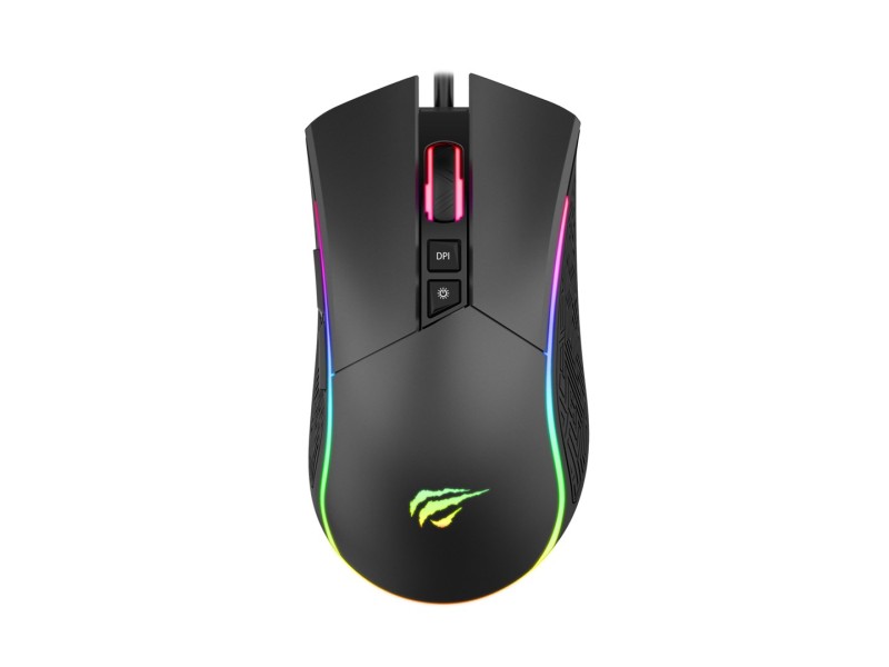 Havit MS1001S - Optical right-handed gaming mouse, USB type A, black-grey