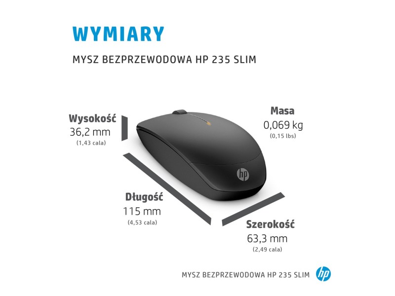 HP 235 Slim Wireless Mouse