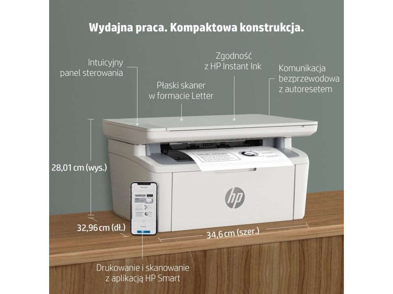 HP LaserJet MFP M140w Printer
