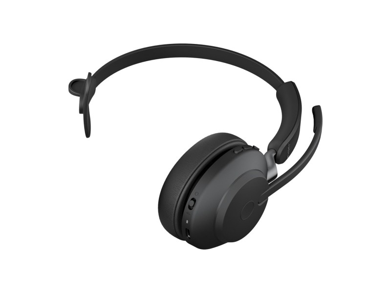 Jabra Evolve2 65 USB-A UC Mono with Charging Stand - Black