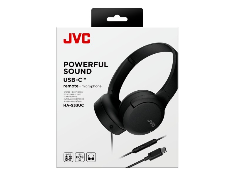 JVC HA-S33UCBU - headphones, black