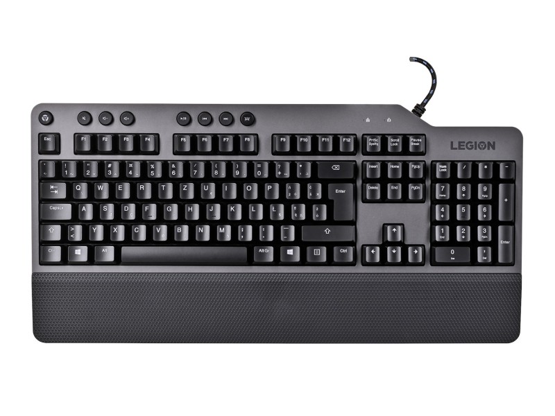 Lenovo Legion K500 keyboard USB QWERTZ Black, Grey