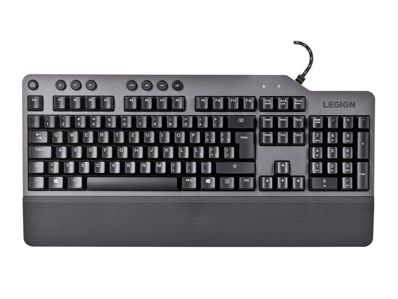 Lenovo Legion K500 keyboard USB QWERTZ Black, Grey