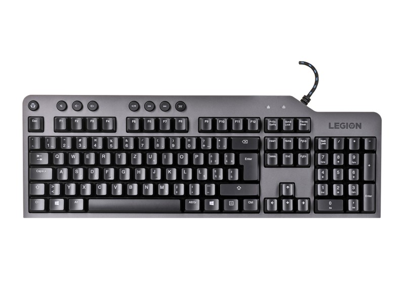 Lenovo Legion K500 keyboard USB QWERTZ Black, Grey