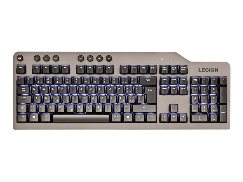 Lenovo Legion K500 keyboard USB QWERTZ Black, Grey