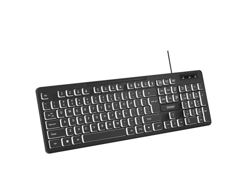 Savio KB-04 keyboard Home/Office USB QWERTY UK International Black