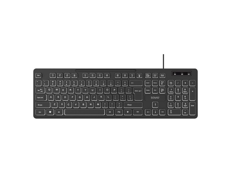 Savio KB-04 keyboard Home/Office USB QWERTY UK International Black