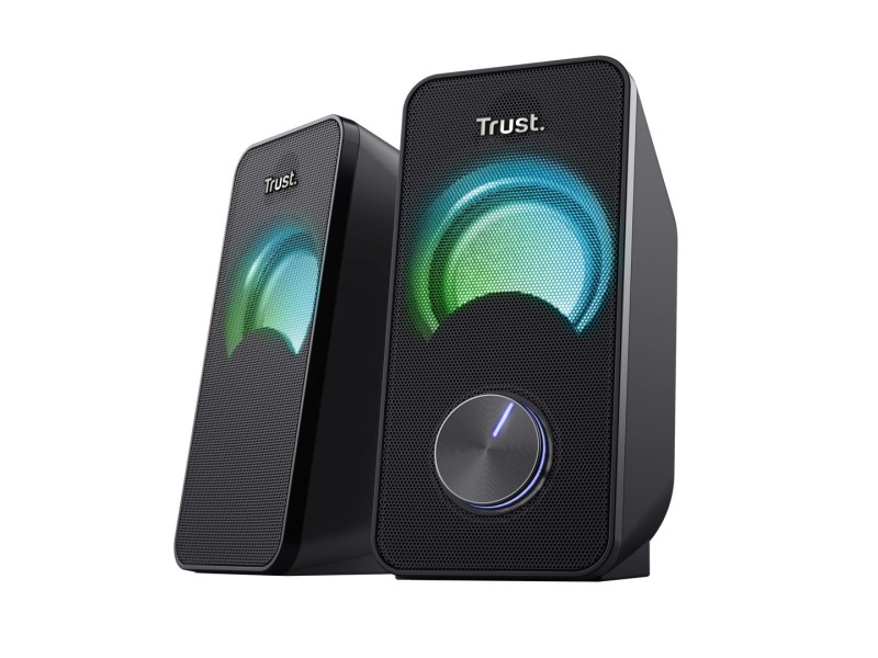 Trust Arys - RGB LED illuminated 2.0 speaker set (black)