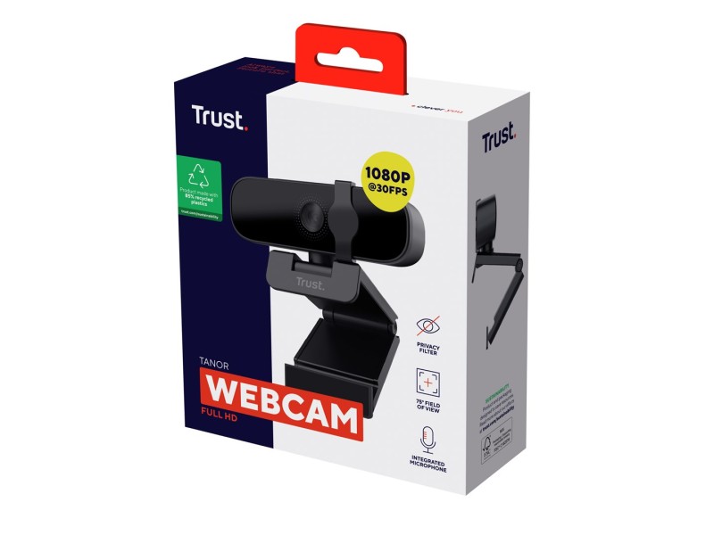 Trust Tanor - 1080p Full HD webcam (black)