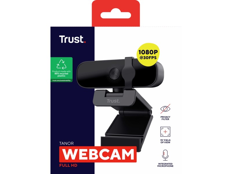 Trust Tanor - 1080p Full HD webcam (black)