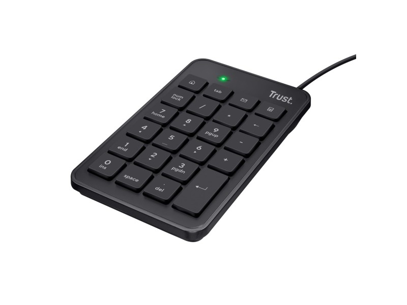 Trust 22221 numeric keypad Laptop/PC USB Black