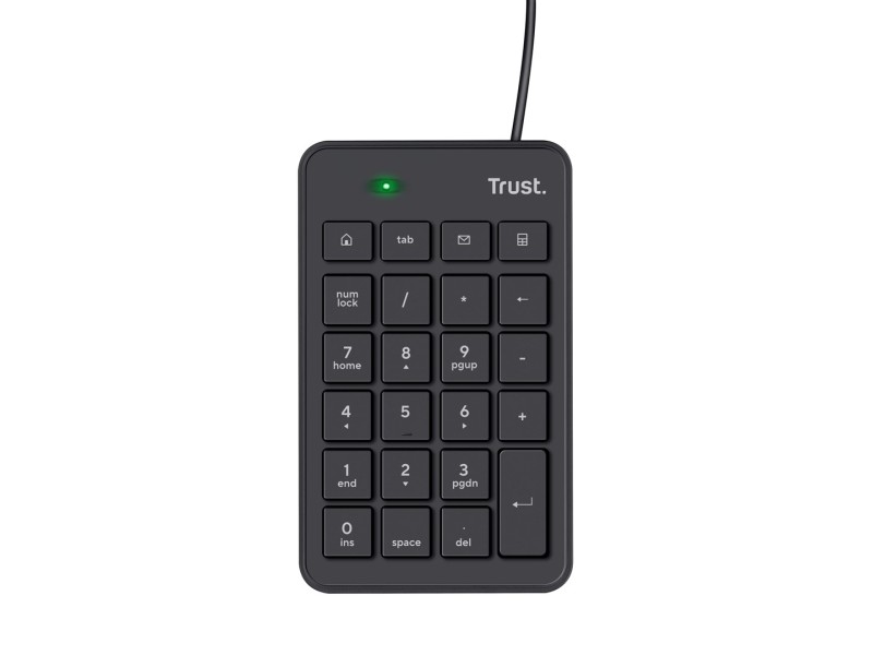 Trust 22221 numeric keypad Laptop/PC USB Black
