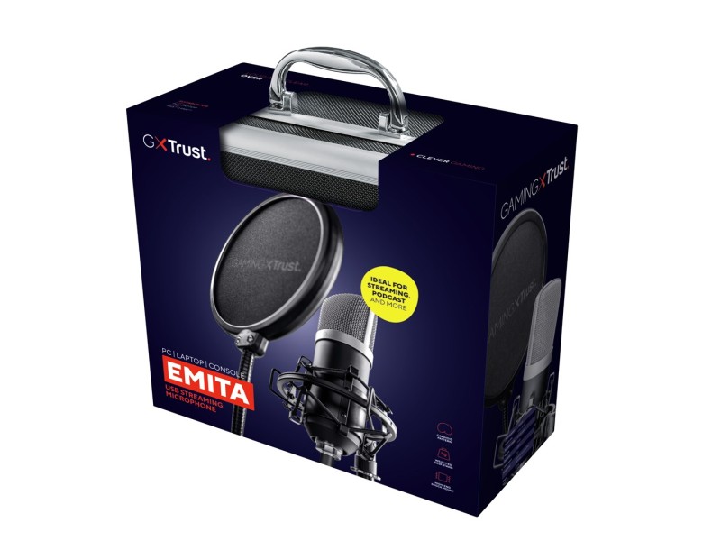 Trust 21753 microphone Black Studio microphone