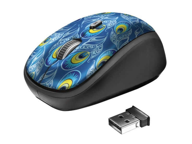 Trust Yvi mouse Ambidextrous RF Wireless Optical 1600 DPI