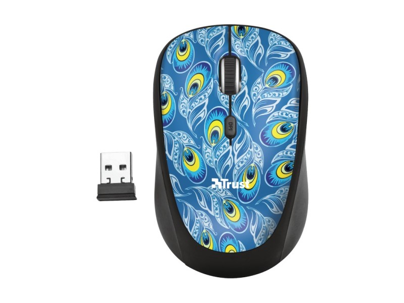 Trust Yvi mouse Ambidextrous RF Wireless Optical 1600 DPI