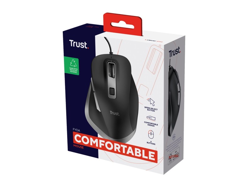Trust Fyda - wired mouse (black)