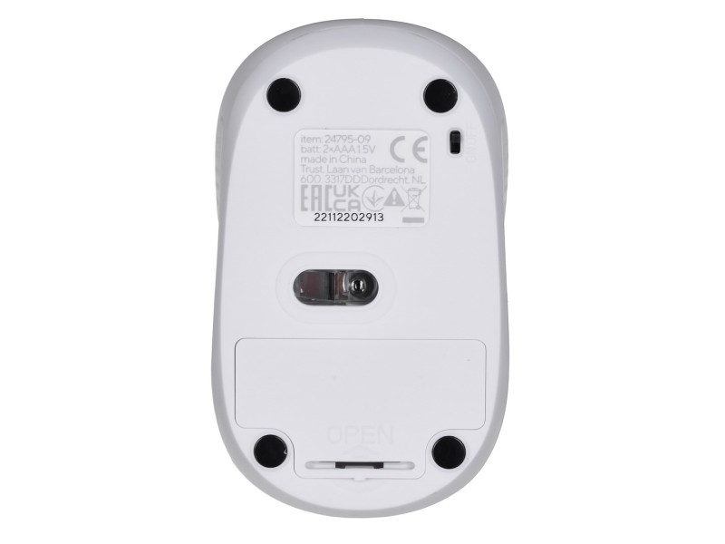 Trust 24795 - 1600 DPI wireless optical mouse (white)