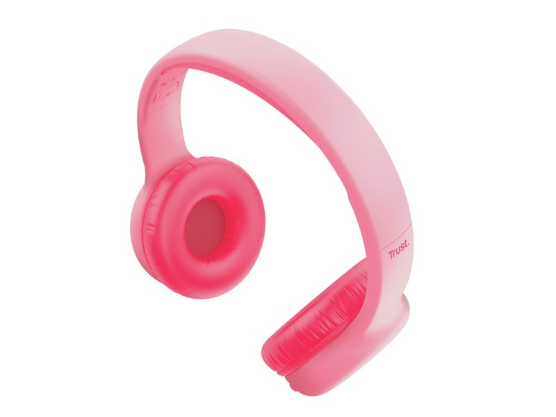 Trust Nouna Headset Wired & Wireless Head-band Calls/Music USB Type-C Bluetooth Pink