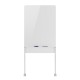 Ergo Office mobile dry erase board, vertical orientation, white, single sided, with shelf, board dimensions 1190x790mm, ER-305